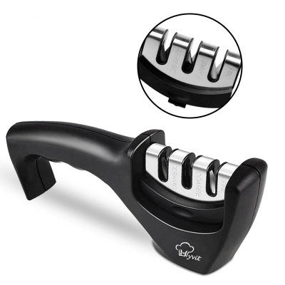 Premium 3-Stage Knife Sharpener – Restore Dull Blades in Seconds