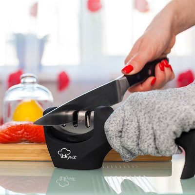 Premium 3-Stage Knife Sharpener – Restore Dull Blades in Seconds